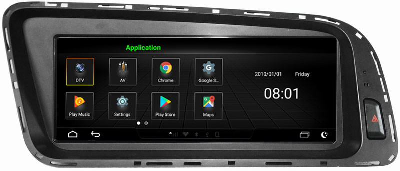 Ouchuangbo media player GPS radio for Audi Q5 2009-2015 support BT MP3 mirror link android 8.0 OS 4+32