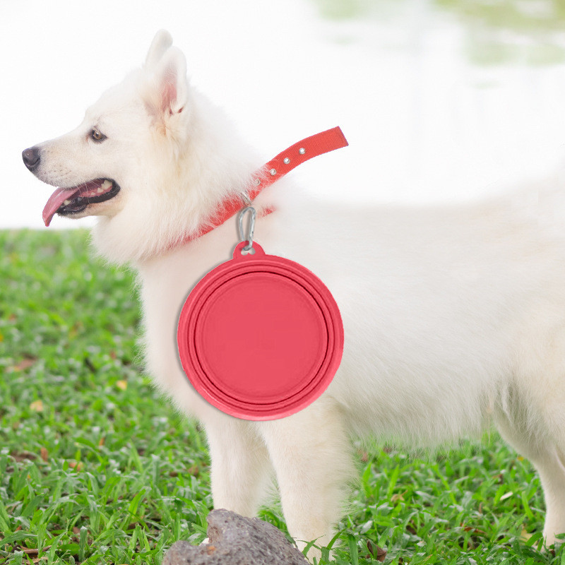 Silicone Collapsible Dog Bowls BPA Free Portable Foldable Travel Bowl For Pet Cat Food Water Feeding Dish For Camping