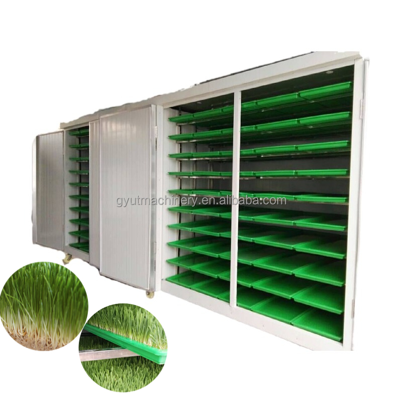 Hydroponic Hulless Barley Sprout Machines 3-4 Days Production Cycle 1.5 Tons Capacity