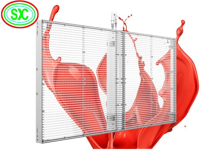 Wafer Chip Transparent LED Screen , Indoor Transparent LED Display