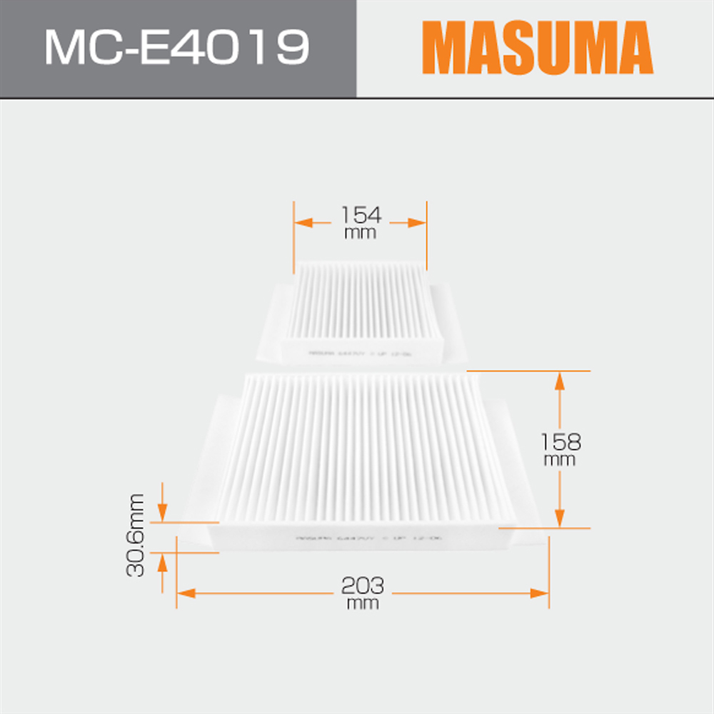 36*17*4cm MASUMA Auto matic Air Filter 6447VY for PEUGEOT 207 at affordable