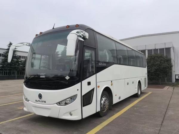 Used Coach Bus 36 Seats Sunlong Bus SLK6102 CNG Yuchai Engine Right Hand Drive