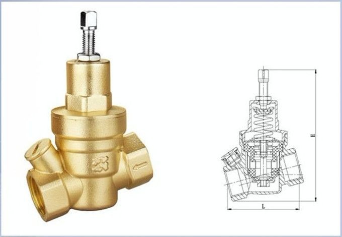 Manual Pressure Release Valve Lead Free Brass Female NPT Thread Pressure Adjustment Valve