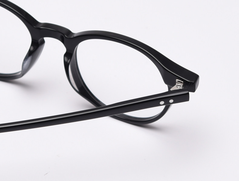 Male Acetate Frame Glasses Black SGS Spectacle Fashionable Optical Glasses