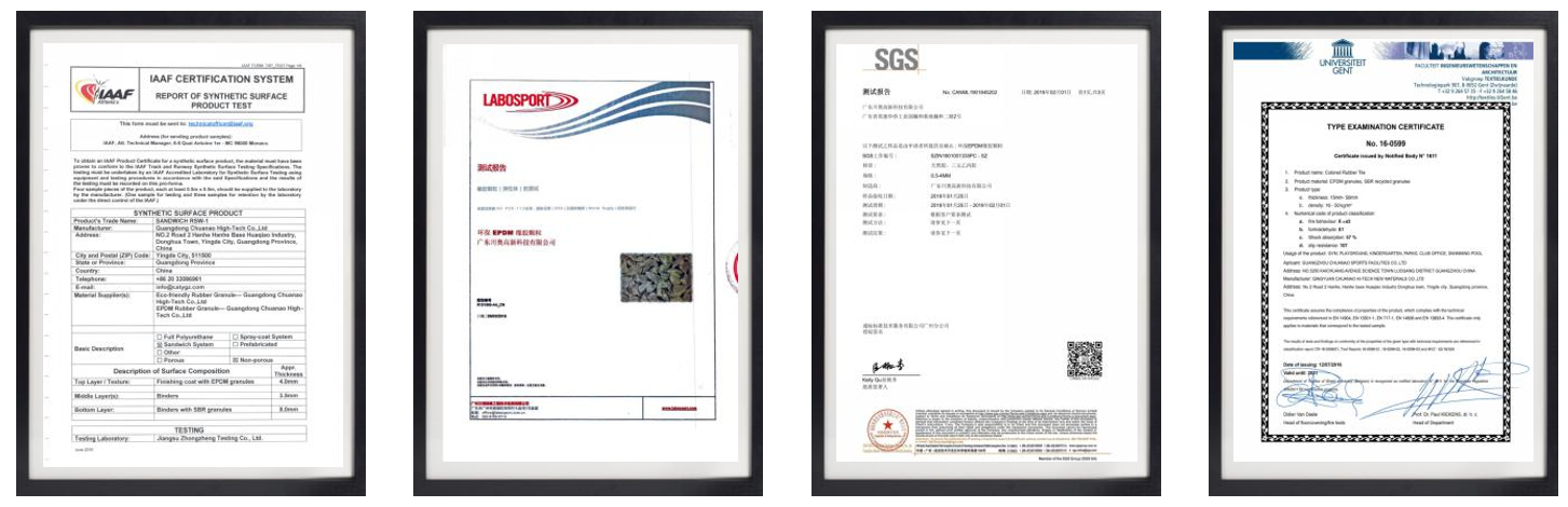 ECO-Friendly Recycled Rubber Athletic Track EPDM Rubber Running Track 400m With Athletic Track Installation