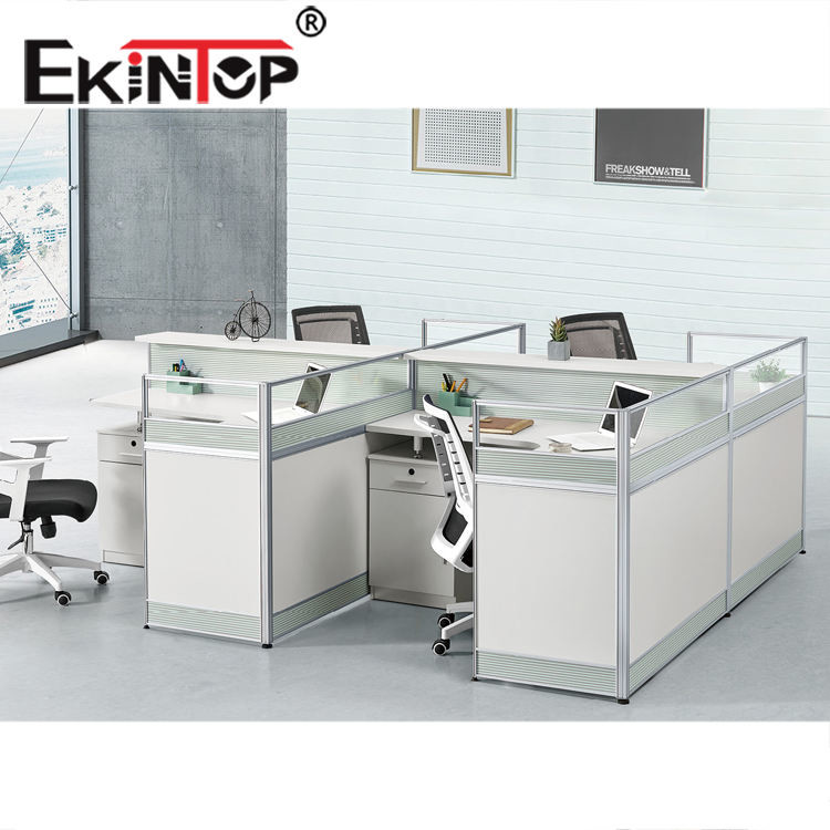 Modern 4 Person Office Workstation Modular Multifunctional For School Workshop