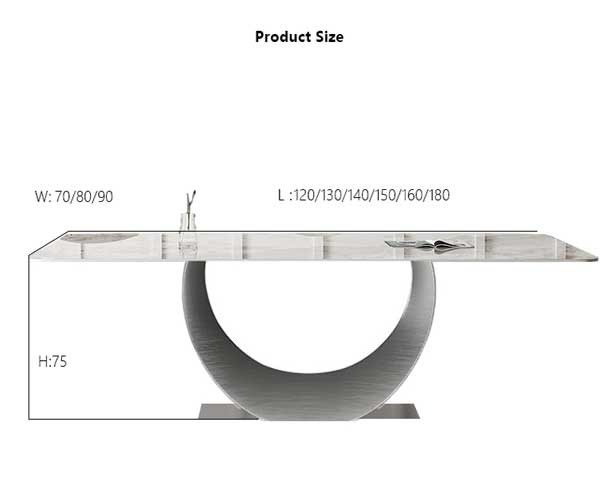 Dining Table Slate Stone Top Moon Design Modern Dining Table Sets