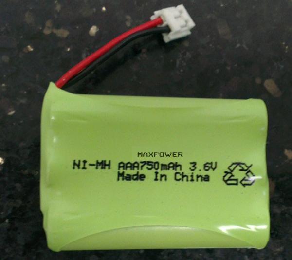 Quality Ready To Use AAA750 Nimh Battery Packs 3.6V For Baby Monitor for sale