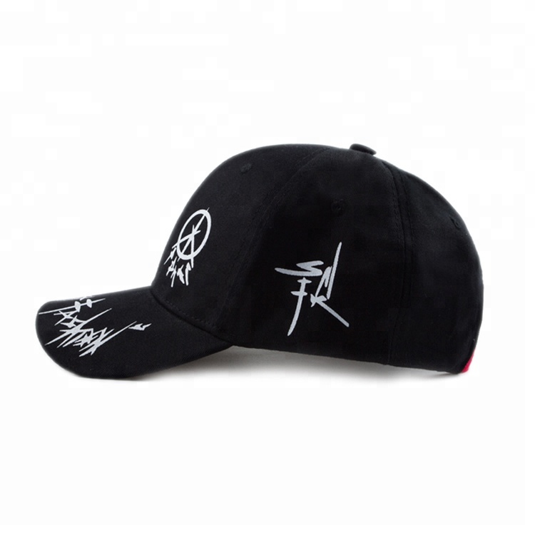 Newest Design Sports Style Printed Baseball Caps With Customized Multi Color