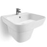Buy cheap Bathroom Glaze Porcelain Counter Handmade Wash Basin With Single Hole from wholesalers