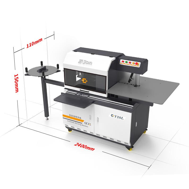 3D Signage Trimcap Channel Letter Bending Machine with Plane Cutter Slotting System