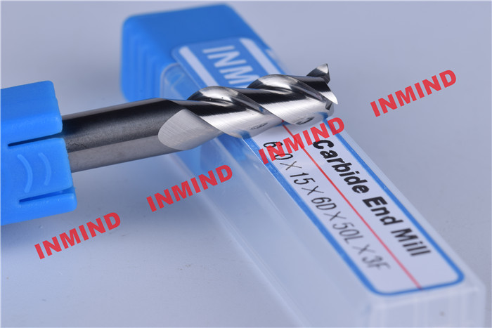 30º Helix Angle End Milling Cutter / Aluminum Cutting End Mills HRC50 Hardness