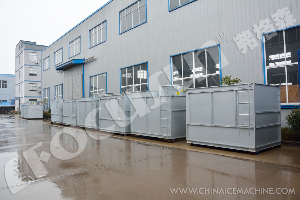 40ft Containerized 20TPD Block Ice Machine with 2.7kw 124.3kw Power 11800*2300*1900mm