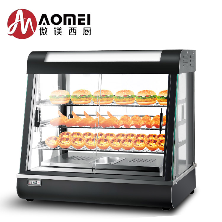 Multifunctional Commercial Glass Food Warmer Display Showcase for Your Kitchen Needs