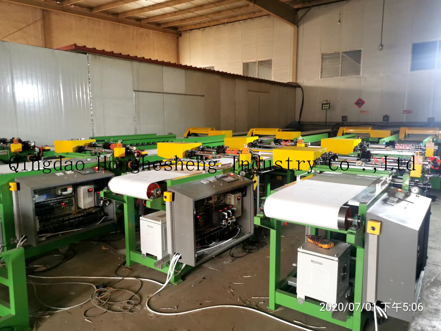 420mm Width Tyre Tube Making Machine Motorcycle Inner Tube Cooling Cutting Line
