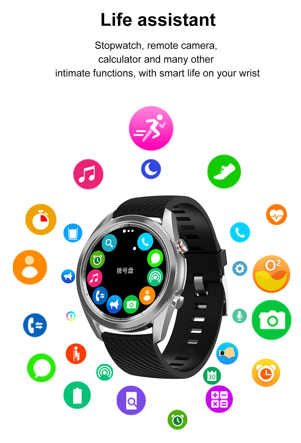 DT91 Men Smart Watch Waterproof Smartwatch Bluetooth Smart Phone Watch Sports Wristwatch Men Women