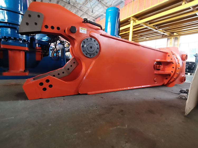 Metal Steel Waste Building Scrap Steel Shearing Machine Hydraulic Rotating Olecranon Shear For Excavator