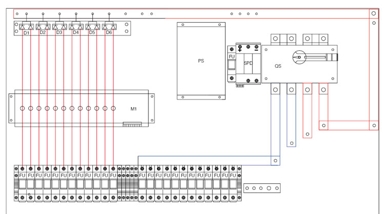 TUV Solar PV System IP65 DC Combiner Box