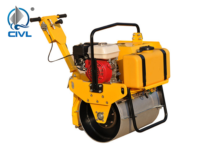 Walk Behind Single Cylinder Road Roller / Mini Road Roller / 5.5hp Gasoline Engine Roller Compactor
