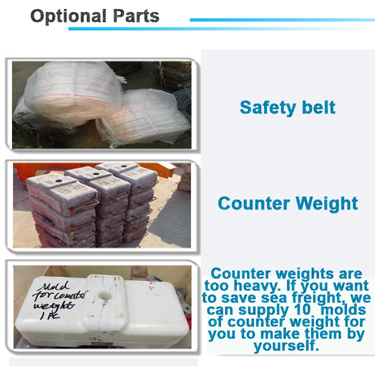 Building Construction Aluminum alloy 380V/50Hz 0.8Ton ZLP800 Suspended Working Platform