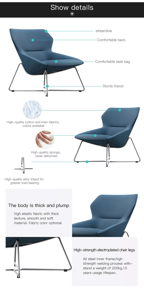 Living Room Velvet Single Seater Armchair Chaise Leisure Accent Hotel Sofa