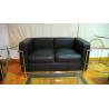 Buy cheap 2 Seats Modern Classic Sofa Genuine Leather American Style Black from wholesalers
