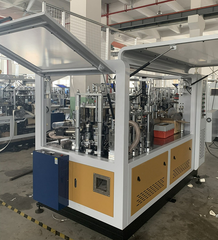 Ultrasonic Paper Cup Making Machines 350g/M2 Ripple Paper Cup Jacket Machine