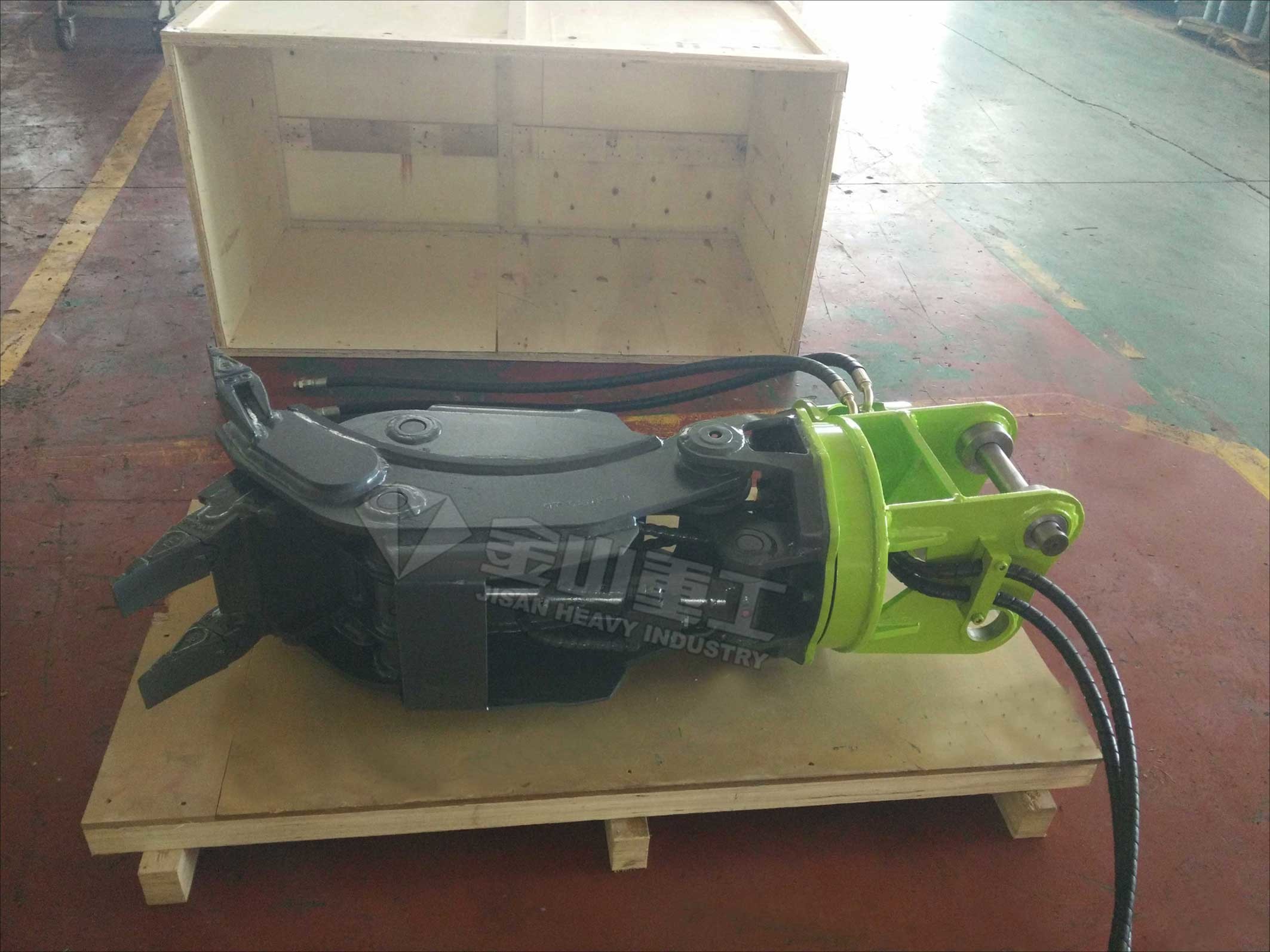Big Cylinder Hydraulic Grapple Attachment For Mini Kubota Excavator KS135