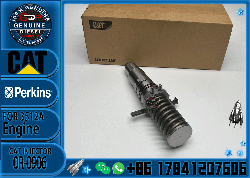 common rail injector Assy injector 6I-3075 7C-4184 0R-0906 engine components 6I3075 7C4184 0R0906 For Caterpillar 3500A