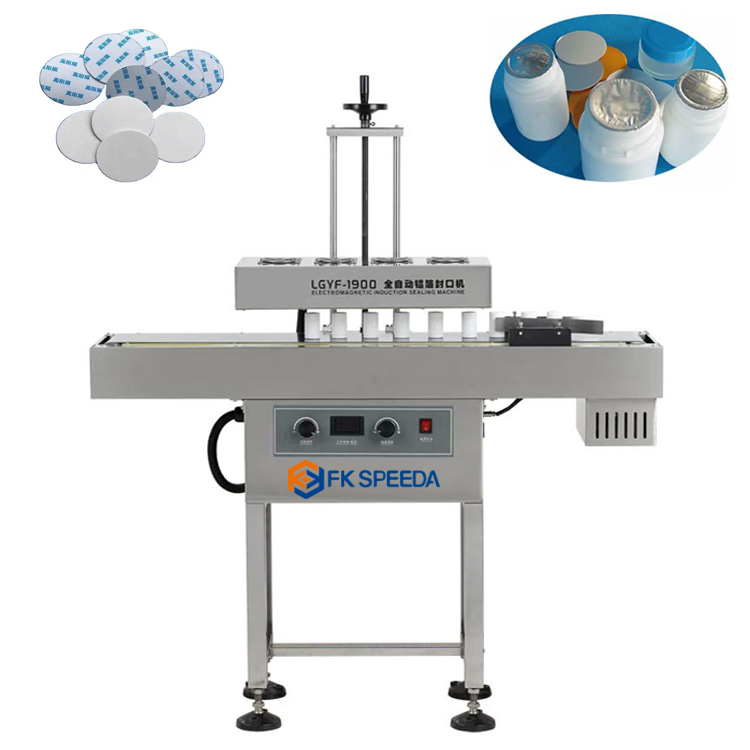 Glass Bottle Small Automatic Induction Aluminum Heat Sealing Machine for Plastic Bottle