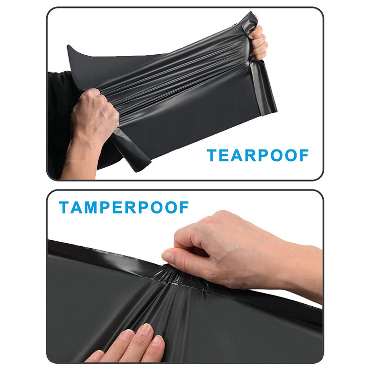 PBAT Black Mailing 2.5mil Biodegradable Packaging Bag Compostable