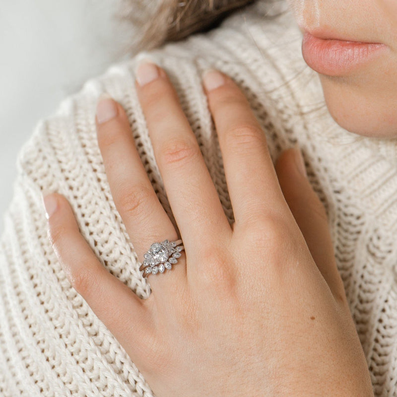 925 Sterling Silver CZ Gemstone Diamond Ring Stackable Wedding Ring Jewelry