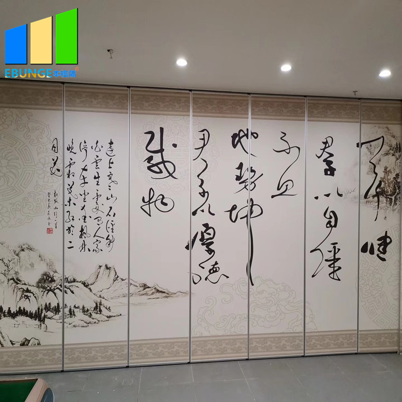 Ballroom Hanging Foldable Partition Wall Acoustic Room Dividers For Restaurant