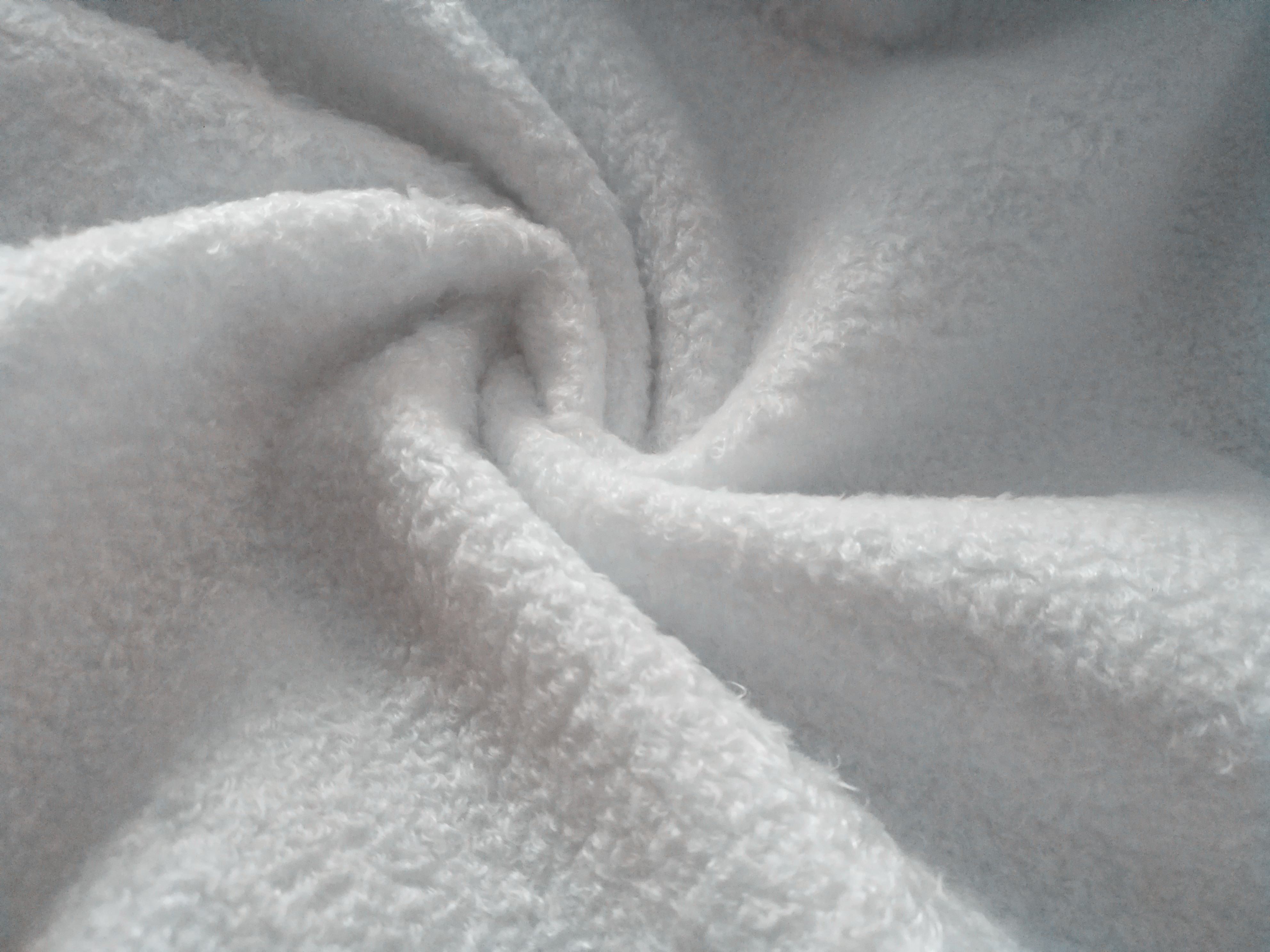 Warp Knitted 100% Polyester Tricot Velvet Sports Wear Fabrics White