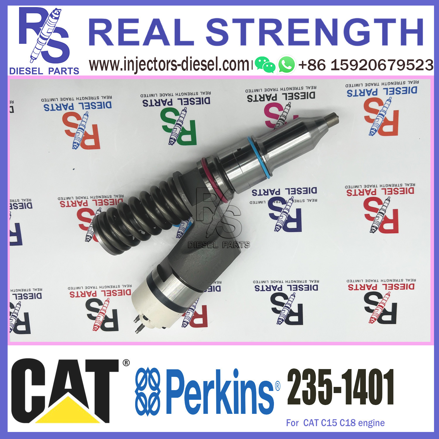 235-1401 Perkins Diesel Injector Excavator C11 C13 Diesel Engine Spare Parts