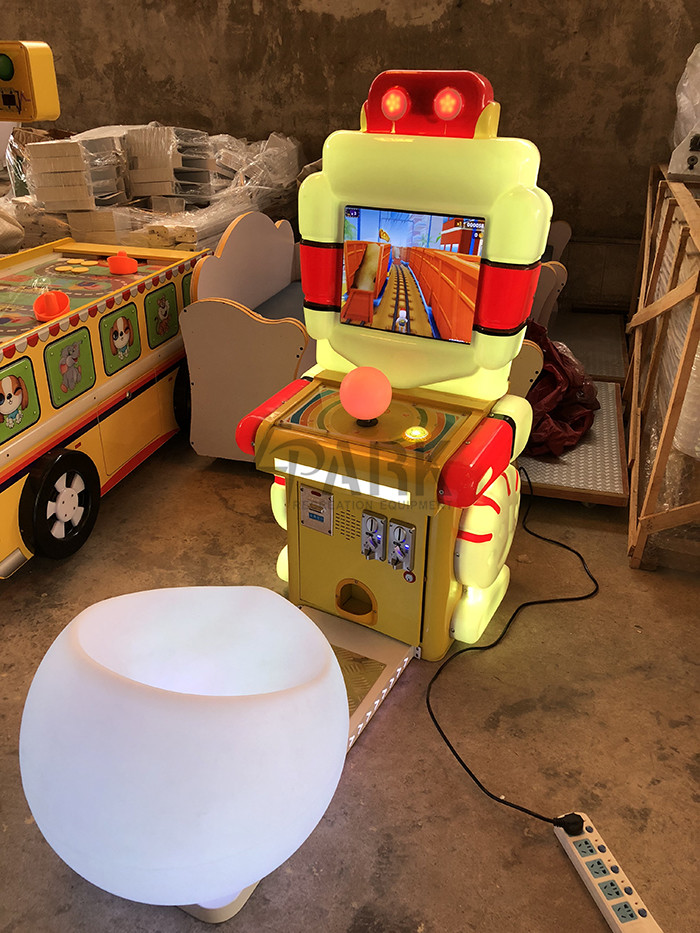 60W Kids Coin Operated Game Machine with Music / Small Arcade Car Racing Games