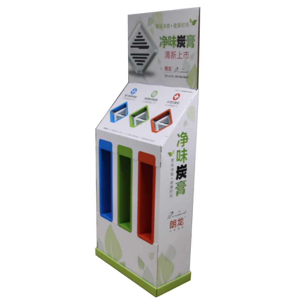 BWCD201918 Car fragrance Corrugated Merchandiser Display ecyclable Cardboard Floor Display Stands