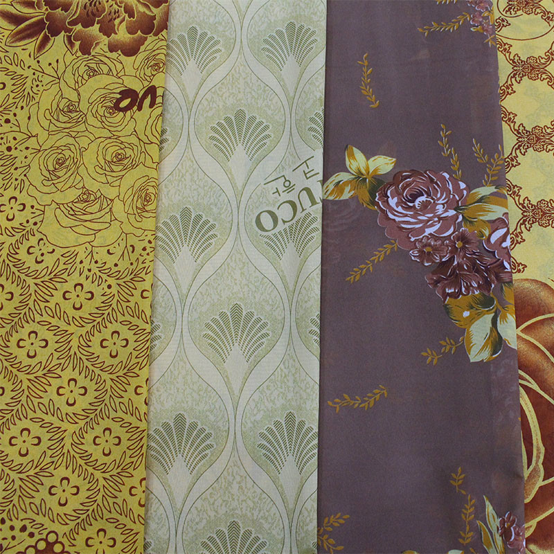Polyester Warp Knitted Printed Mattress Quilting Fabric Customized 120gsm