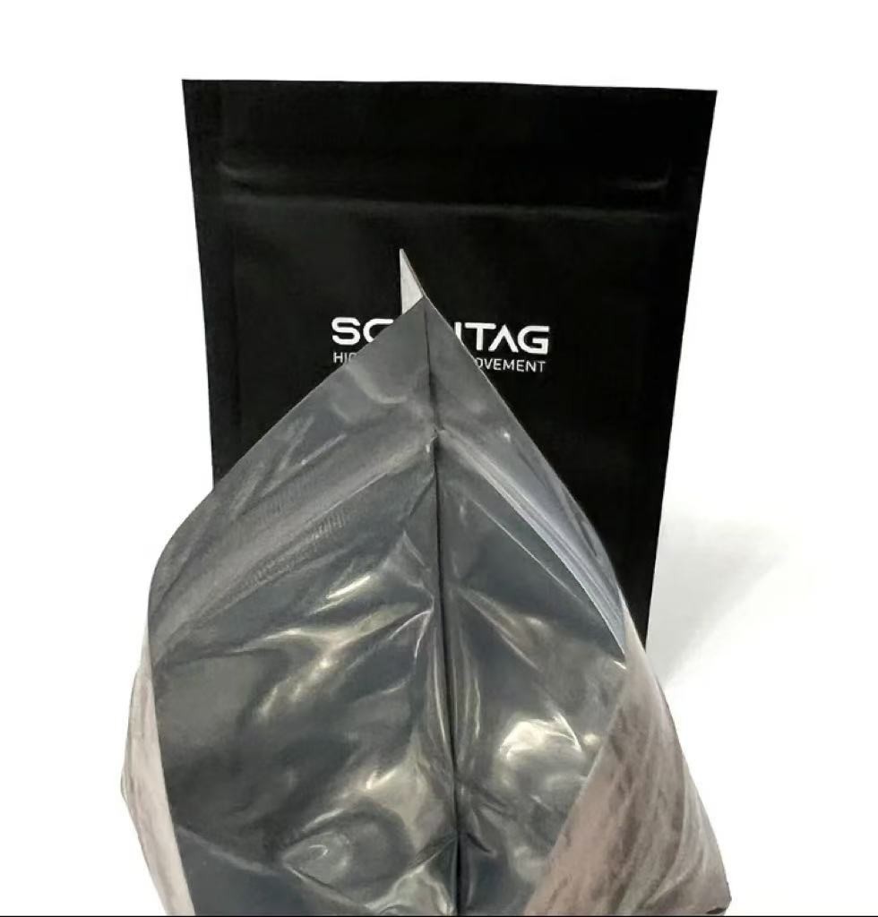 Wholesale Custom Logo 3 Side Seal Pouch Coffee Nut Food White Tea Leaf Heat Sealed Packing Pouch