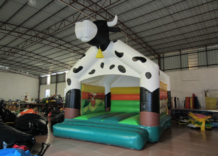 Inflatable cow bouncy digital painting inflatable cow jumping house PVC inflatable bouncy house