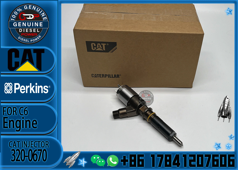 Common rail injector fuel injecto 10R-7675 2645A748 2645A743 320-0670 for C4.2 C6.4 Excavator C4.2 C6.4 320D