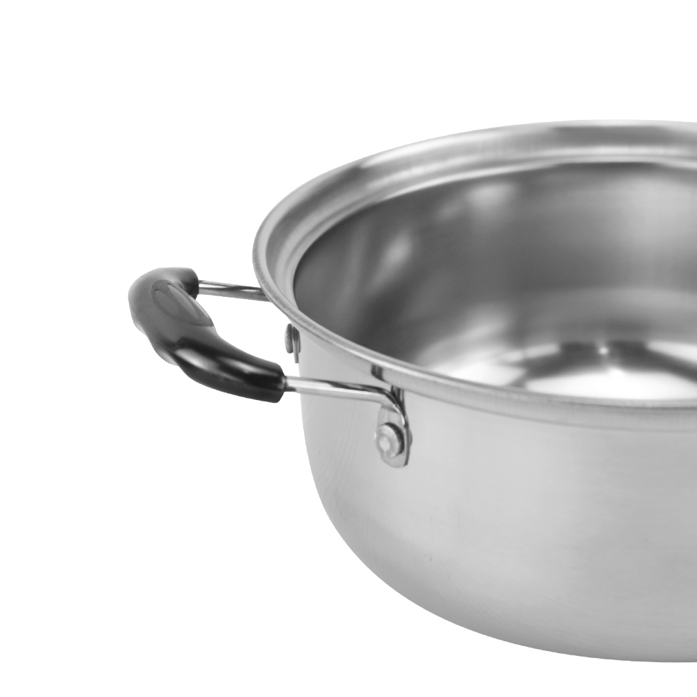8pcs Kitchen Cookware Set Stainless Steel Material With Clear Glass Lid