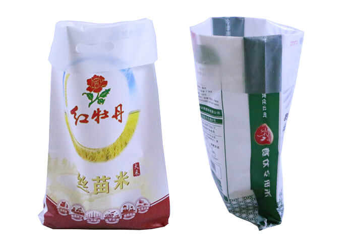 25Kg Size PP Woven Sack Bags , Bopp Laminated Woven Polypropylene Feed Bags