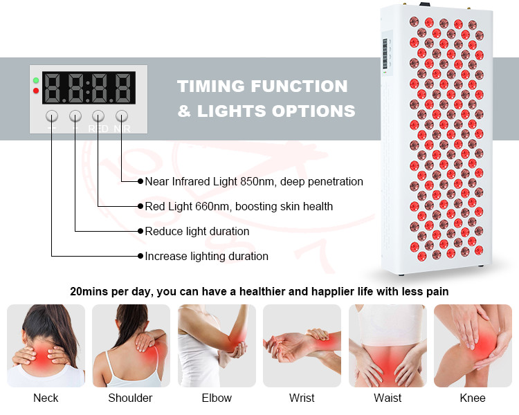 Skin Rejuvenation Half Body Red Light Therapy Devices 600W LED Panel Red