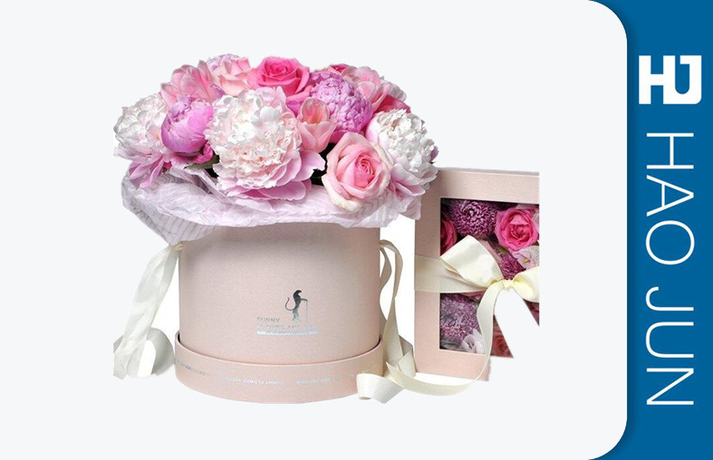 Rectangle Luxury Cardboard Flower Boxes For Roses Packaging Flower Presentation Box