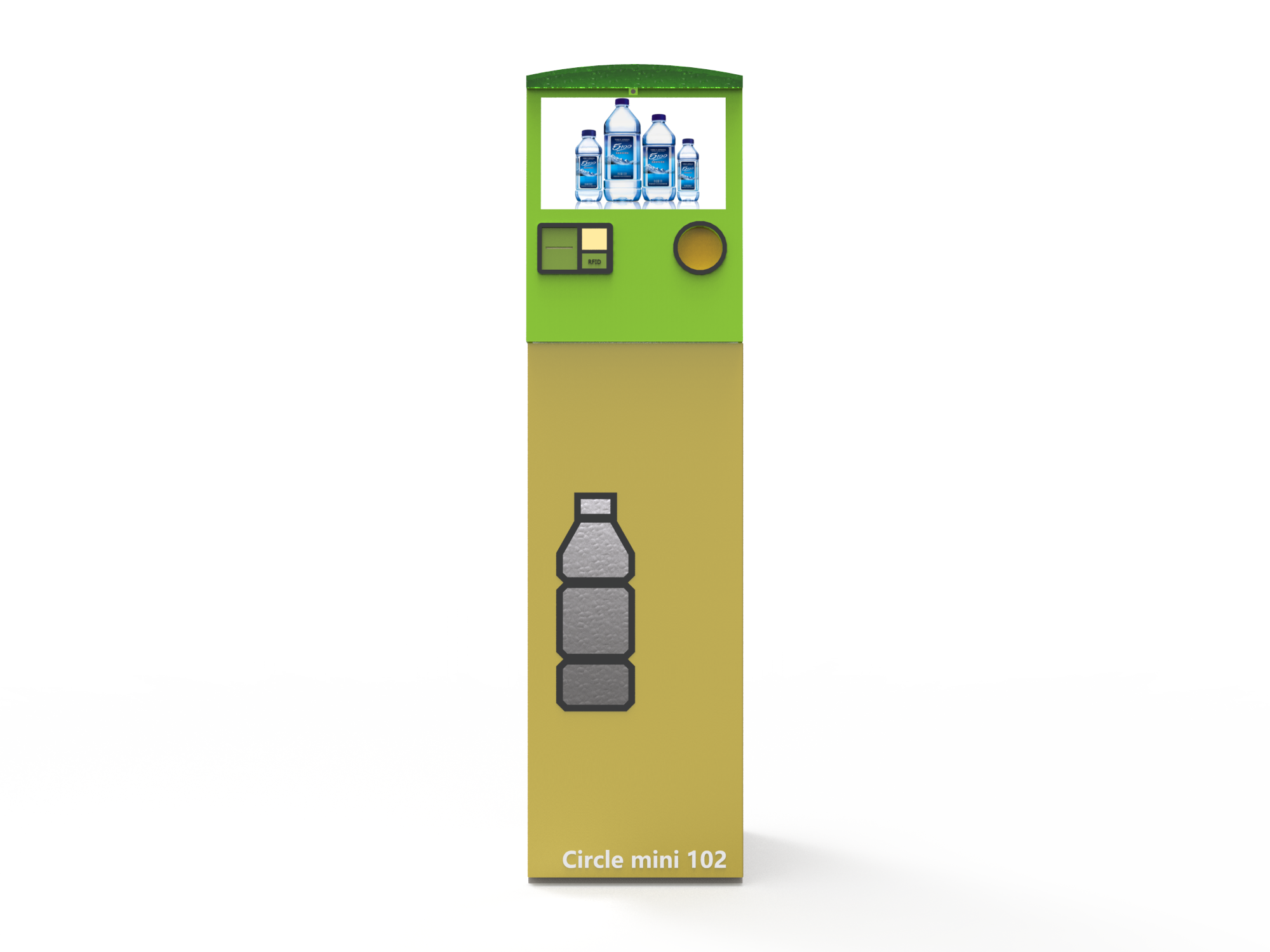 Commercial Supermarket Indoor Circle RVM 735 Rvm Reverse Vending Machine