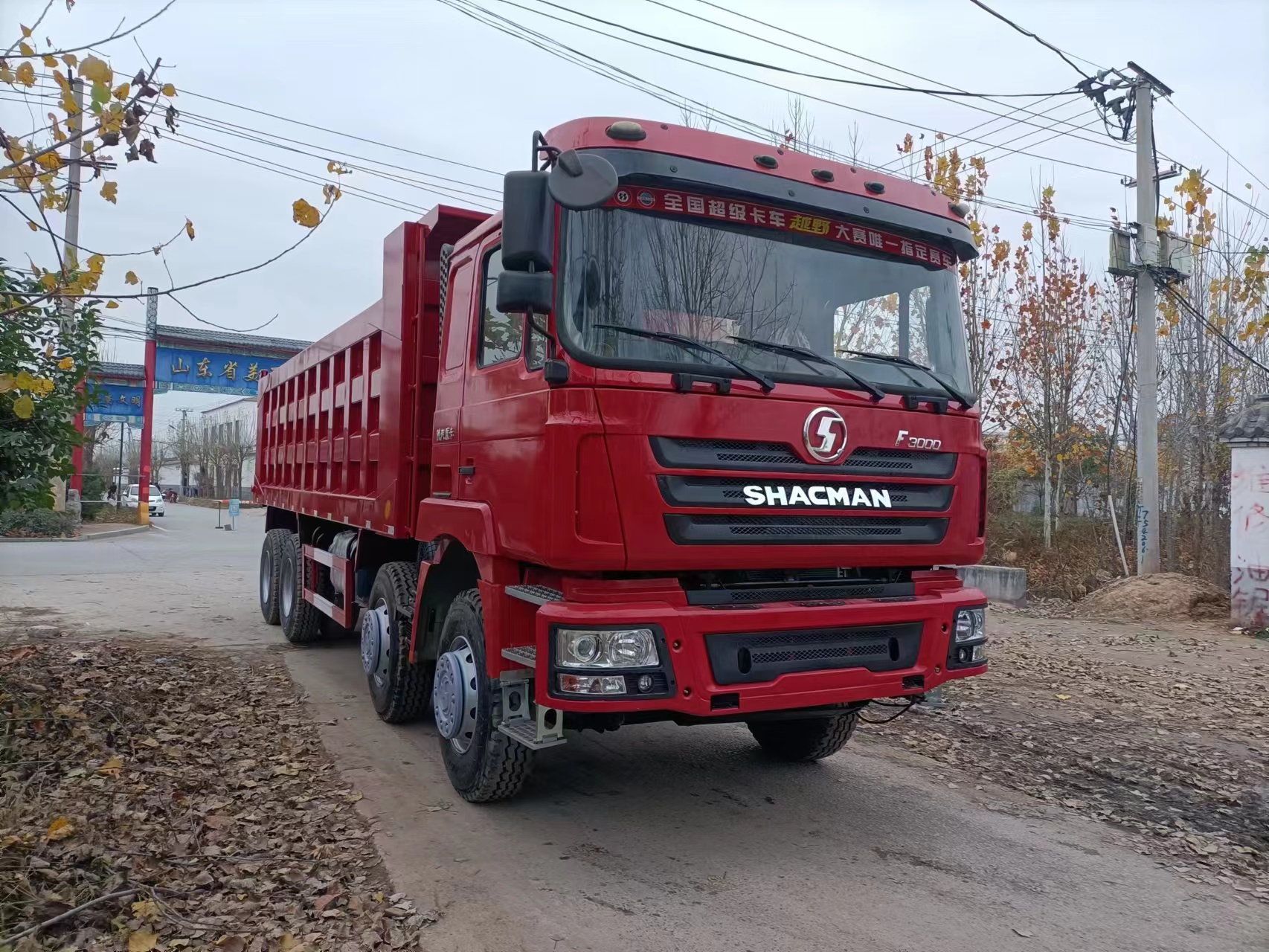 380hp Shacman 8x4 12 Wheeler Tipper Dump Truck with Electronic Stability Control System