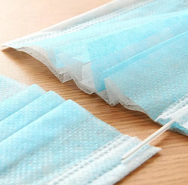 Easy Breathing 3 Ply Disposable Mask , Dust Proof Disposable Blue Mask