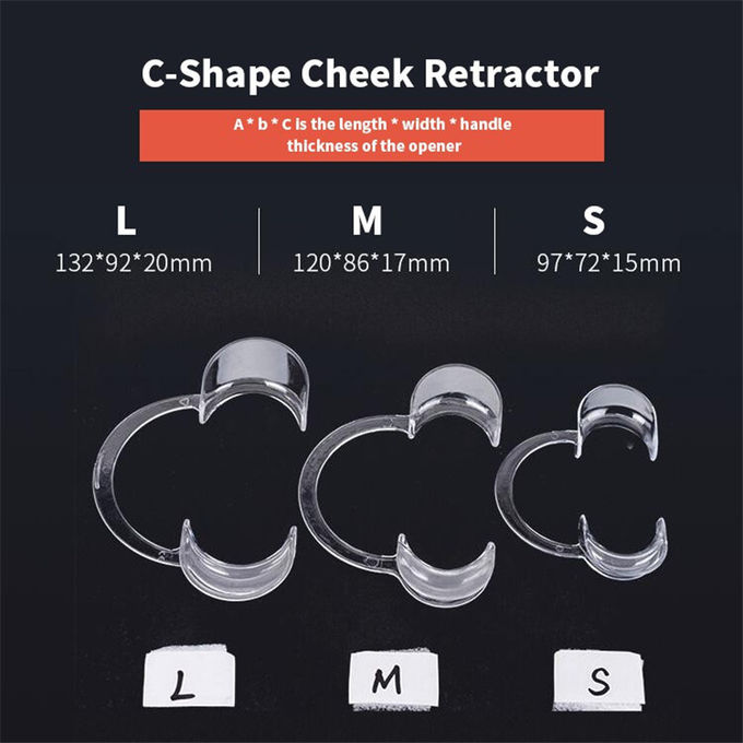 Autoclavable Dental Materials Mouth Opener C Shape Dental Lip Teeth Whitening Cheek Retractor