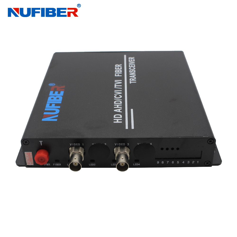 HD AHD / TVI / CVI 1080P Fiber Video Converter 2Ch 2MP Simplex SM 1310 / 1550nm FC